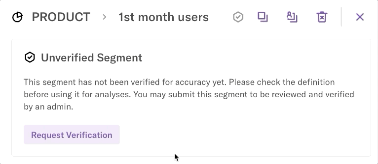 The category 'Product New users' is added to the '1st month users' segment