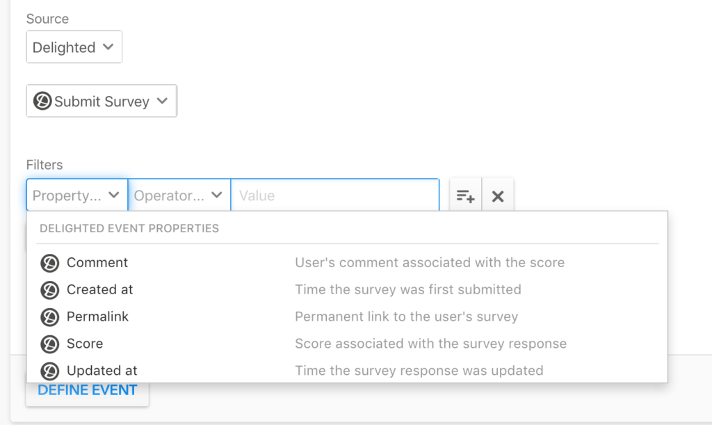 Formatting of the survey link