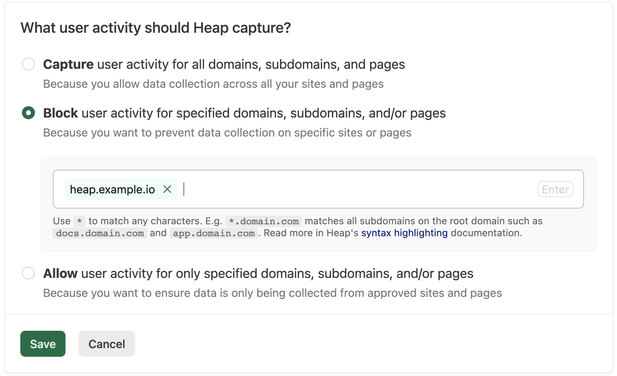 Capture Controls - Heap Help Center